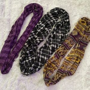 Set of 3 Infinity scarfs